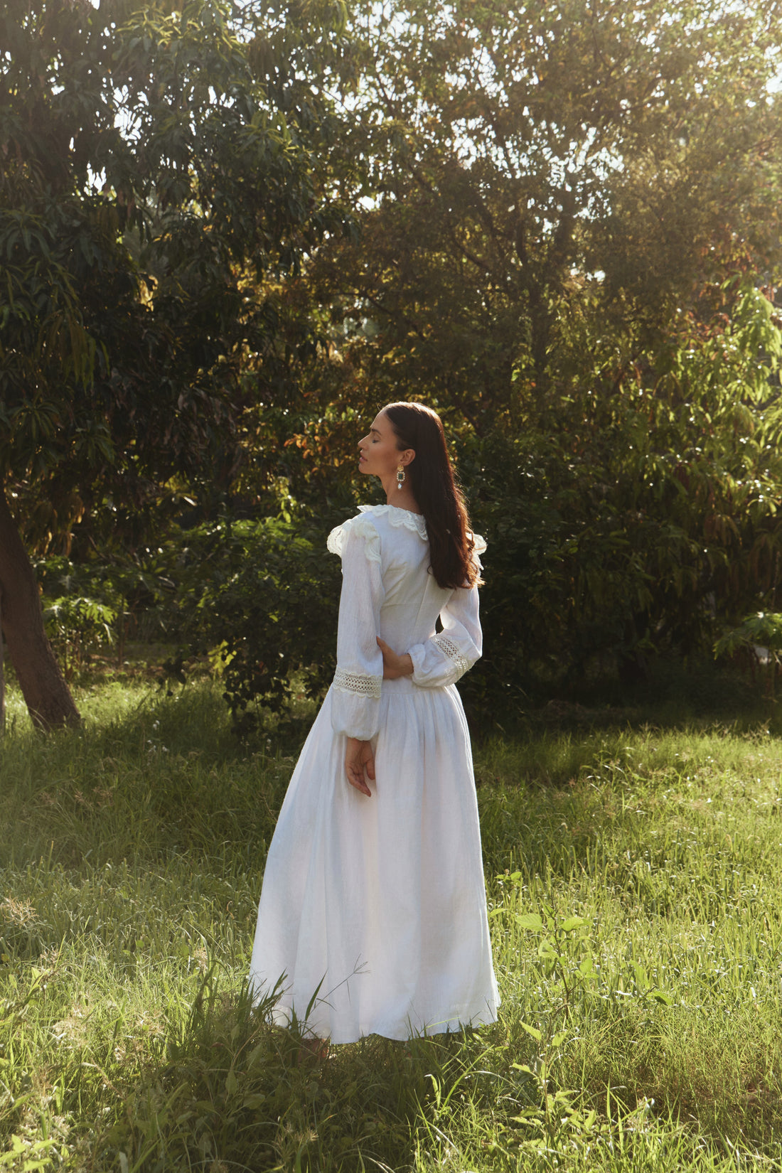 White Bloom Lace Dress